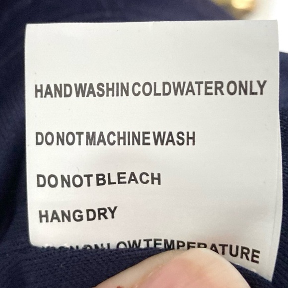 Solitaire Navy Blue Maxi Skirt Crochet & Tassel Details Size XL NEW - Picture 13 of 13